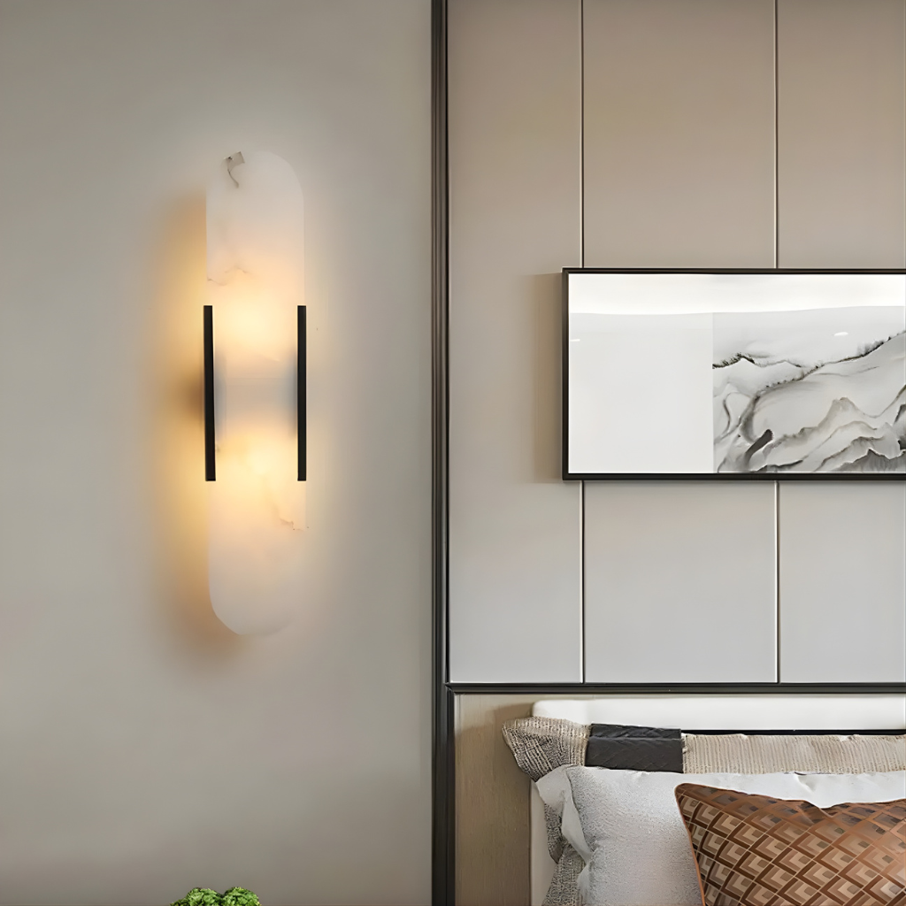 Elvoria Alabaster Wall Lamp