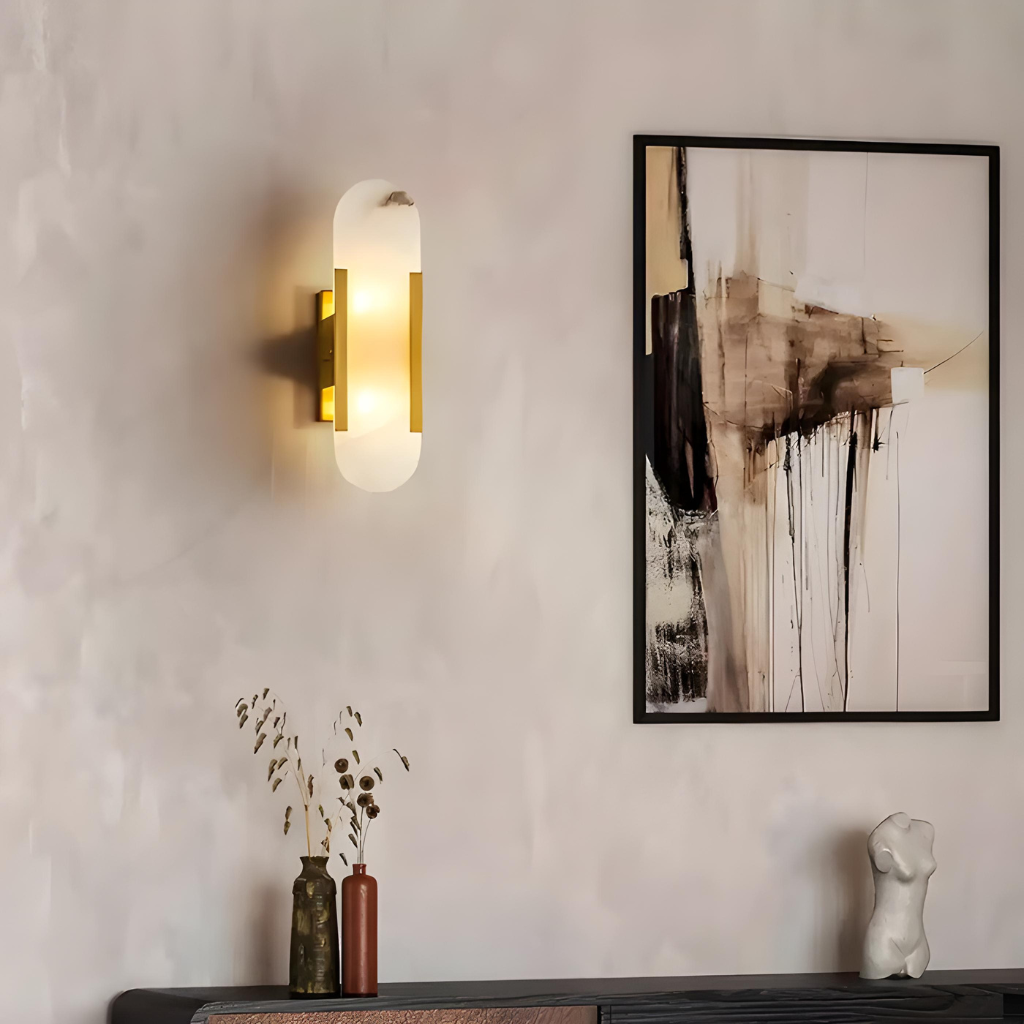 Elvoria Alabaster Wall Lamp