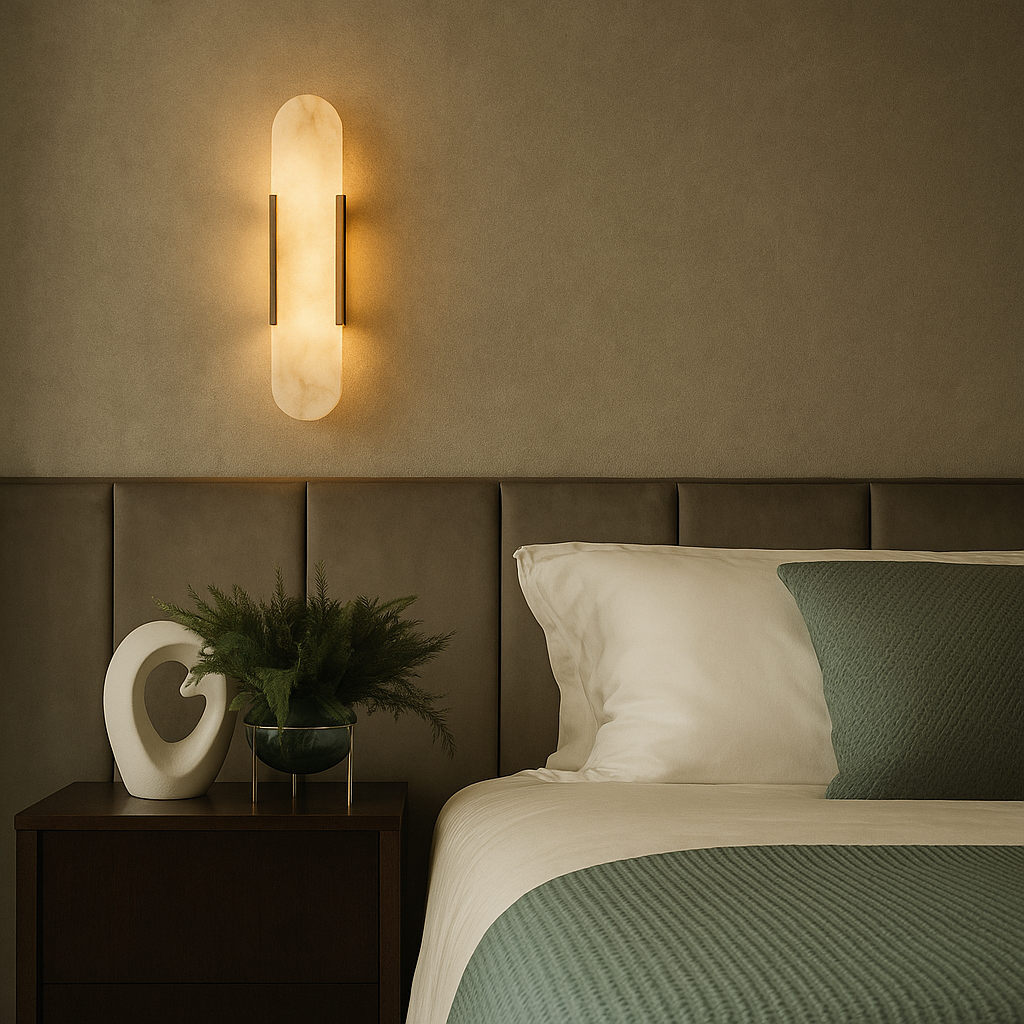 Elvoria Alabaster Wall Lamp