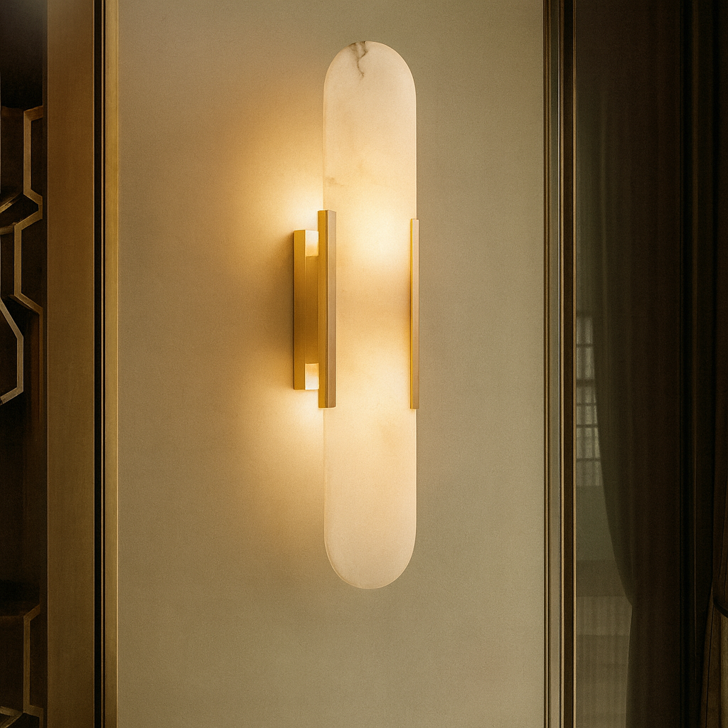 Elvoria Alabaster Wall Lamp